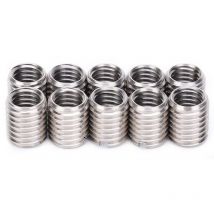 Rosvola - Jeffergarden Herramienta de conversión reductora de tornillo de casquillo roscado, manguito de reparación de rosca de tuerca de inserción,
