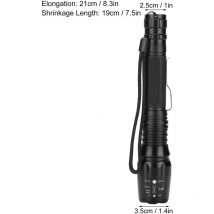 Jerss Lampe de Poche led Aventure Camping Voyage en Plein Air avec Marche à la Maison Rétractable Lumière Wick Step Lights - Jeffergarden