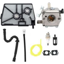 Jeffergarden Kit de carburador de aluminio fundido a presión para jardín, repuesto de accesorios para motosierra Stihl 028