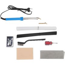 Kit di riparazione per saldatura di plastica Aste di plastica bianche e nere Rete metallica di rinforzo in acciaio inossidabile Carta vetrata per