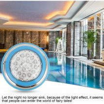 Lumières de Fontaine Sous-marine Lumières de Bassin, Lumière de Piscine à led, Applique Murale Sous-marine étanche en Acier Inoxydable