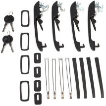 Maniglia per porta esterna anteriore sinistra destra per auto 4 pezzi con chiavi adatte per Golf MK1/MK2 - Jeffergarden