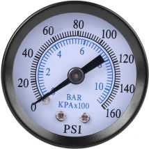 ZY - Jeffergarden Medidor de presión con placa de dial de 40 mm, manómetro, cómodo de usar para agua y aceite
