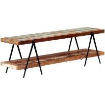 Jinlefu - inlife Meuble tv 160x40x50 cm Bois de récupération massif