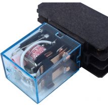 Jeffergarden - Nuevo Relé de potencia de bobina ac 220V 10A dpdt LY2NJ HH62P HHC68A-2Z con Base