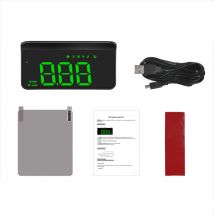 Jeffergarden - Pantalla frontal de 3,5 pulgadas para coche, proyector de parabrisas, velocímetro digital, gps, advertencia de exceso de velocidad,