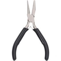 Jeffergarden - Pince à boucler le fil de 5 pouces, pince à nez rond demi-Concave, outil d'enroulement en acier au carbone pour la fabrication de