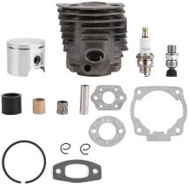Pistón de cilindro de 46 mm con kit de juntas para motor Husqvarna 50,51,55 Rancher Nikasil - Jeffergarden