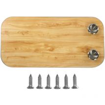 Plateau de Table de bateau avec 2 porte-gobelets, panneau de bureau amovible en bois massif pour caravane, camping-car, bateau marin, Yacht,