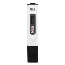 Jeffergarden - Pluma de prueba de calidad del agua lcd digital Filtro de pureza Medidor tds Probador 0‐9999 ppm Temp Blanco