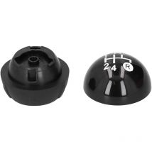 Jeffergarden - Pomo de palanca de cambios con tapa, kit de repuesto de cubierta decorativa apto para Fiat 500 500C 2007-2018 lhd rhd