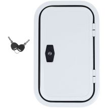 Jeffergarden - Porte à bagages pour camping-car H500 W300mm, coin arrondi, Protection uv, accès, porte de rangement pour remorque de camping-car