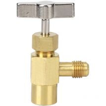 ZY - Jeffergarden R134A hilo femenino 1/2ACME aire acondicionado refrigerante botella abrelatas válvula herramienta de aire acondicionado