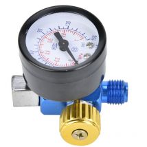 ZY - Jeffergarden Regulador de presión de entrada de aire G1/4in aleación de aluminio para herramienta neumática de pistola pulverizadora