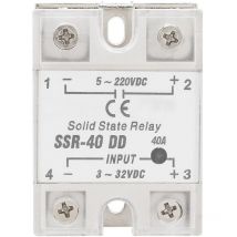 Relais à semi-conducteurs SSR-40 dd 40A 5-220VDC pour le processus d'automatisation industrielle - Jeffergarden