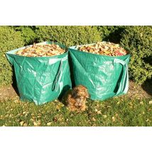 Jeffergarden - Sac à déchets de jardin réutilisable, sac de jardinage robuste et réutilisable, sac à déchets de feuilles de jardin pour piscine et