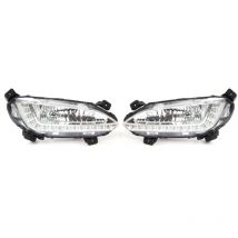 Jeffergarden - Sostituzione 2 fari fendinebbia a led per luci di marcia diurna per IX45 Santa Fe Two Hole 2013 ‐ 2015