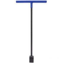 Jeffergarden - Llave inglesa para medidor de agua de acero, llave multifunción con mango en t y herramienta de utilidad de 4 vías para grifos de