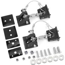 Jeffergarden - Support de boucle de verrouillage de capot, 2 pièces, adapté pour Jeep Wrangler jk et Jeep Wrangler jk. Illimité 2007-2017