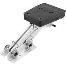 Jeffergarden - Support de moteur de bateau en alliage d'aluminium, support de moteur réglable à 5 vitesses pour moteur 2 temps de 7 1/2 à 20 hp