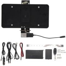 Support de plaque d'immatriculation rabattable, support de cadre de plaque d'immatriculation réglable pour télécommande pour véhicule Standard