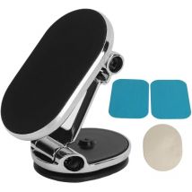 Support de téléphone magnétique pour voiture, support magnétique rotatif à 360 °, support de téléphone universel pour tableau de bord pour véhicule,