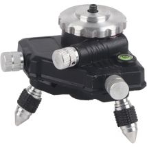 Jeffergarden - Support de trépied standard en alliage d'aluminium à 360 degrés avec filetage 1/4 'pour niveau laser