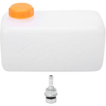 Jeffergarden Tanque de gasolina y combustible de plástico de 5,5 L, gran capacidad para coche, camión, barco, calentador de estacionamiento de