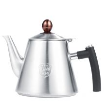 Rosvola - Jeffergarden Tetera encimera de acero inoxidable de 1,2 l, tetera para té y café, tetera con mango resistente al calor mate