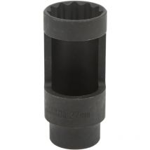 Jeffergarden - Toma de inyector diésel de 1/2 pulgada, 27 mm, 12 puntos, acero al cromo vanadio, universal para automóviles