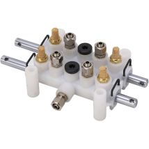 Jeffergarden Valve d'air de commande au pied, changeur de pneu à 5 voies, interrupteur de Valve à pédale, accessoires pneumatiques de remplacement