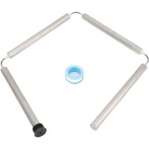 Jeffergarden - Varilla de ánodo para calentador de agua Flexible de 42 pulgadas, 3/4 pulgadas npt, ajuste Universal, magnesio para Rheem