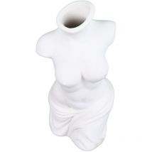 Jeffergarden - Vase corps féminin en céramique blanche, Vases créatifs à courbe féminine pour la maison, salon, décoration de maison d'htes