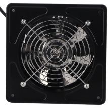 Jeffergarden Ventilatore di scarico a parete da 190 mm 40 W 220 V a basso rumore per la casa, il bagno, la cucina, il garage (nero)