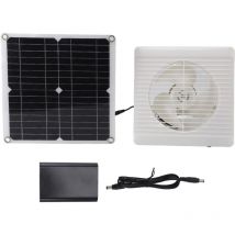 Ventola solare 12W 12V dc Ventola di scarico alimentata da pannello solare monocristallino per serra esterna - Jeffergarden