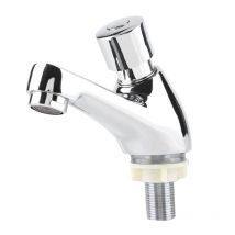 Jeffergarden - Waschbecken Wasserhahn, öffentliche Küche, Badezimmer, Chrom, rostfrei, selbstschließend, zeitsparend, Verzögerungshahn, Wasserhahn