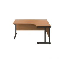Jemini DU Rdl RH Dsk 1600 Oak/Blk - KF820475