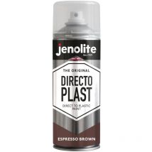 Unbranded - Jenolite Directoplast Multi-Surface Paint - Espresso Brown Gloss - 400ml Spray Can