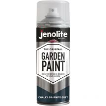 Multi-Surface Garden Furniture Paint - Chalky Graphite Grey - 400ml Spray Can - 3-Pack - Jenolite
