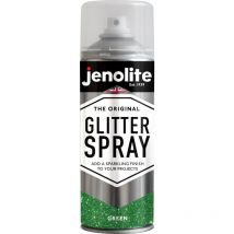Unbranded - Jenolite Multi-Surface Glitter Paint - Green - 400ml Spray Can