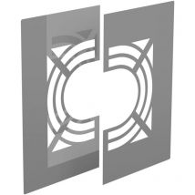 Dw-eco 2.0 Deckenblende für Hinterlüftung, zweiteilig, 1-65° Edelstahl - Jeremias