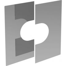 Dw-eco 2.0 Wand-/Deckenblende zweiteilig 31-45° Edelstahl - Jeremias