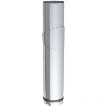 Jeremias - pellet-line Längenelement 500 mm mit Revision Edelstahl unlackiert