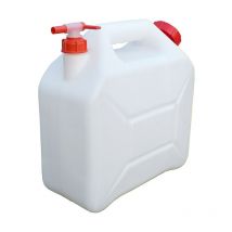 Jerrican camping alimentaire à robinet 20 litres translucide