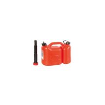 Ribiland – Jerrican double compartiment 7,5 L – Polyéthylène haute densité – Volume, Hauteur, Matières