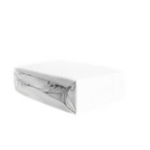 Cofi 1453 - Jersey Spannbettlaken, 100% Baumwolle, 90-100x200 cm + 25 cm Rundumgummizug Weiß