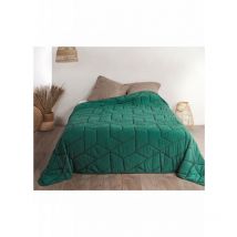Jeté de lit 'Calisson' - 230x250cm - Vert emeraude