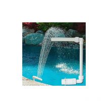 Fontaine de piscine - En pvc - Réglable - Décoration de piscine - Accessoire de piscine - Décoration de piscine - Blanc