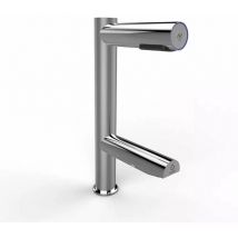 Jet Dryer - Asciugamani automatici - Miscelatore a sensore per lavabo duo 2in1 con asciugamani, acciaio inox spazzolato 8596220010353