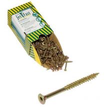 Sanundo - Jet-fast Spanplattenschrauben Tx20 4,5x60 Gelb Verzinkt 200 Stck/paket